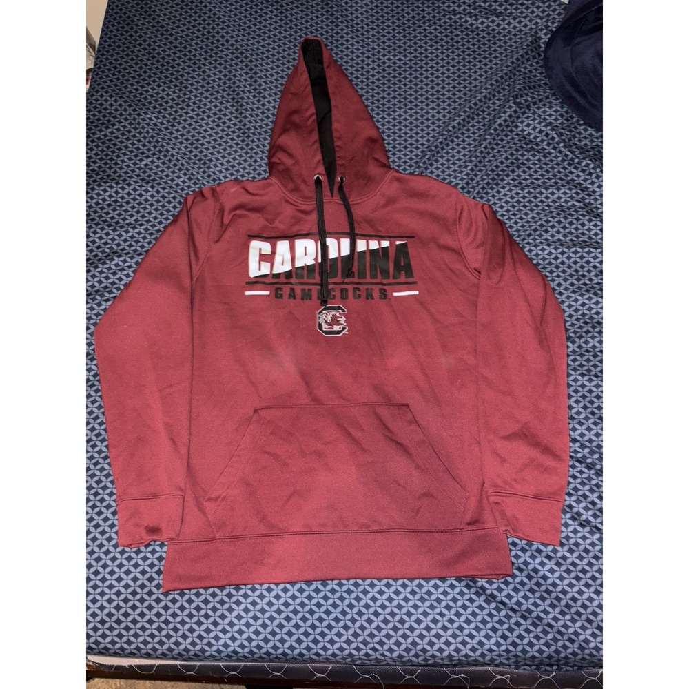 South Carolina Gamecocks Hoodie Men M Red Stadium Sweatshirt NCAA